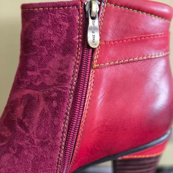L'Artiste SoCute Bootie Size 37 (US 6.5/7) Bordeaux - Picture 5 of 5